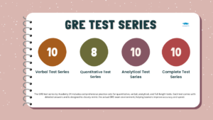 GRE Test Series including Verbal, Quantitative, Analytical Reasoning, and Complete Practice Tests