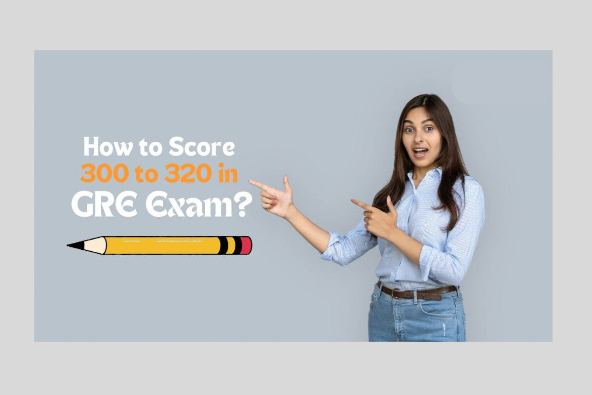 Student holding official GRE score report of 330+