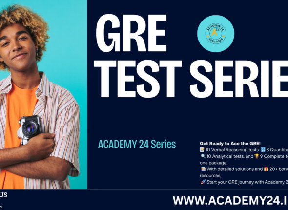 "Comprehensive GRE Test Series with questions, answers, and video solutions for verbal, quantitative, and analytical reasoning."